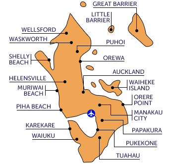 Auckland map