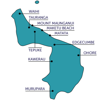 Bay of Islands & Northland map