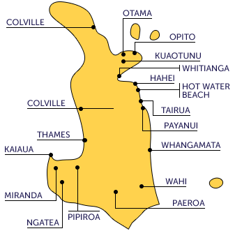 Coromandel map