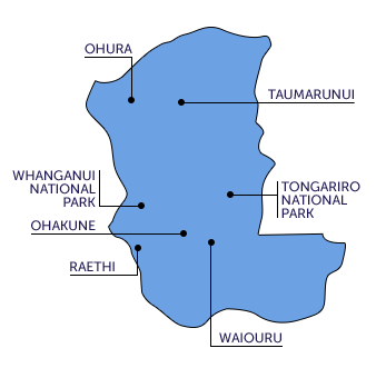 Ruapehu map