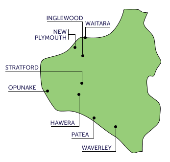 Taranaki map