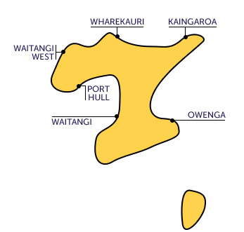 Chatham Islands map