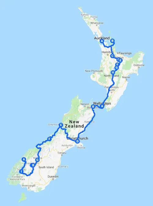 North & South Island Explorer Itinerary - 21 Days