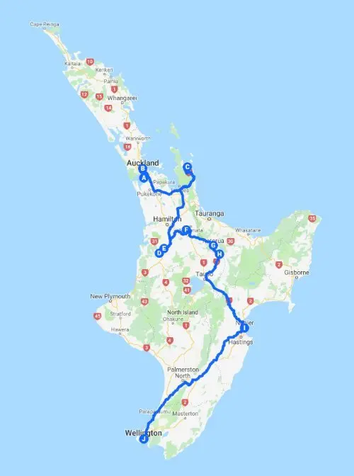 North Island Tour Itinerary - 12 Days 