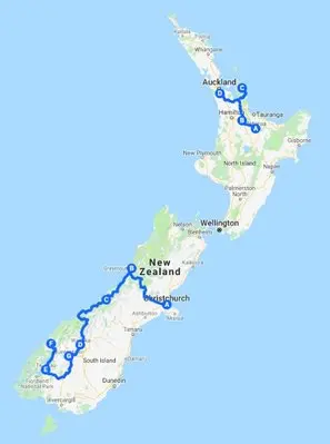 South to North Islands Taster Itinerary  12 Days
