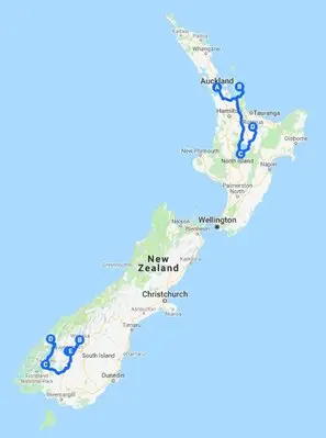 North to South Island  Family Fun Itinerary - 16 Days