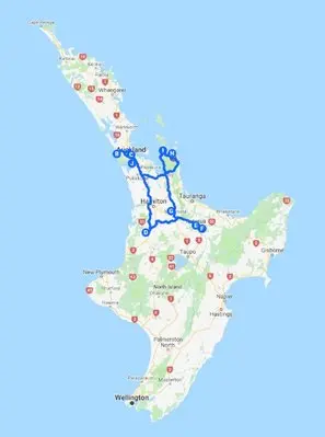 North Island Adventure Itinerary - 8 Days