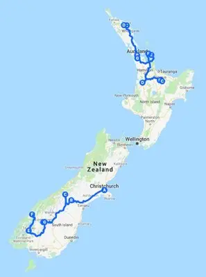 North & South Island Most Popular Sights Tour